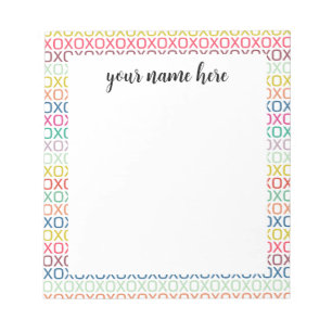 Bloc De Notas Notepad de abrazos y besos personalizados
