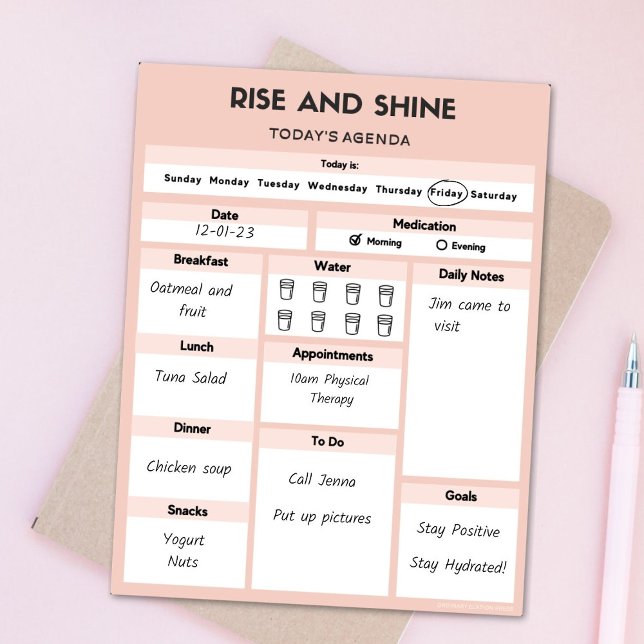 Bloc De Notas Notepad de Agenda del Diario Feminista Rosa (Subido por el creador)