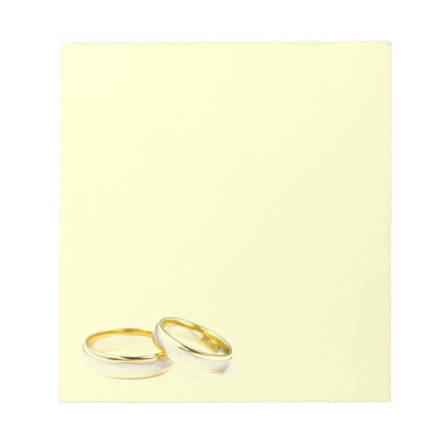 Bloc De Notas Notepad de anillos de boda (Frente)
