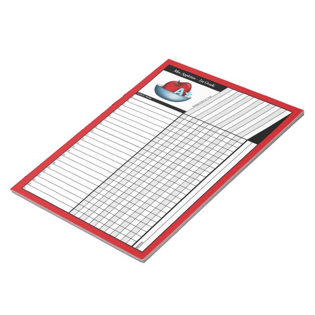Bloc De Notas Notepad de Apple A+ Red Teachers (Lado Derecho)