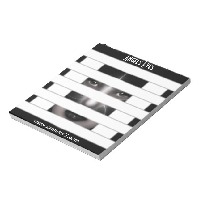 Bloc De Notas Notepad de arte fractal Angel Eyes (Lado Izquierdo)