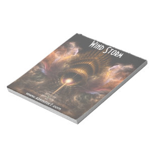 Bloc De Notas Notepad de Arte Fractal de Wind Storm