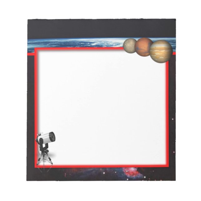 Bloc De Notas Notepad de astronomía (Frente)