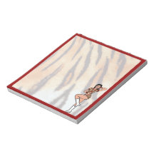 Notepad de bailarín Tigre Rojo #1