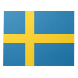 Bloc De Notas Notepad de Bandera Sueca (Suecia)