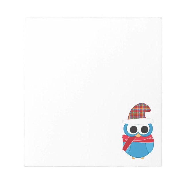 Bloc De Notas Notepad de búho de invierno (Frente)