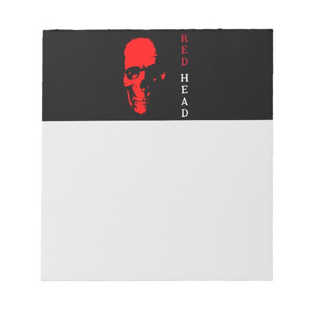 Bloc De Notas Notepad de cabeza roja (Frente)
