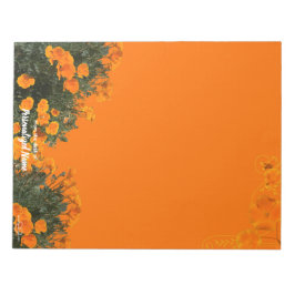 Bloc De Notas Notepad de California Poppies