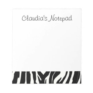Bloc De Notas Notepad de cebra