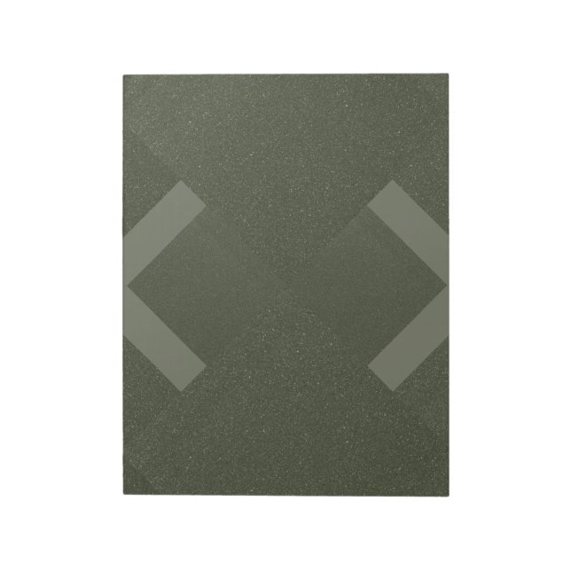Bloc De Notas Notepad de Chevrons verdes modernos de Moss - Pers (Lado Izquierdo)
