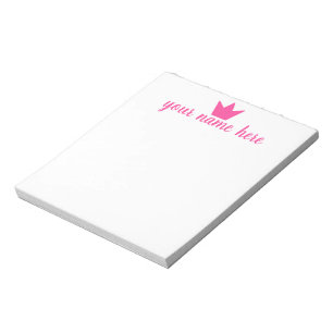 Bloc De Notas Notepad de Chicas de la Corona personalizados