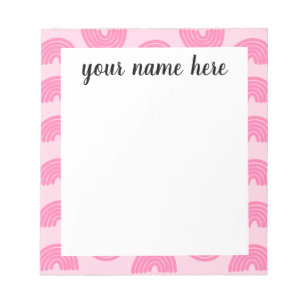Bloc De Notas Notepad de Chicas del arcoiris personalizados