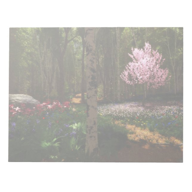 Bloc De Notas Notepad de concierto de árbol de cerezo (Frente)