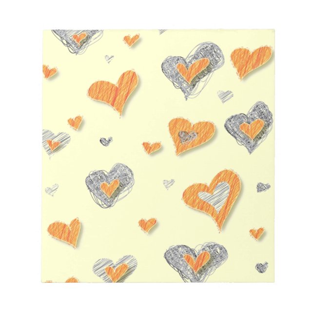 Bloc De Notas Notepad de corazón (Frente)
