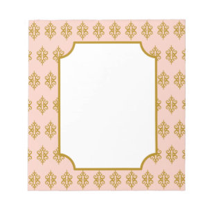 Bloc De Notas Notepad de encaje rosa antiguo