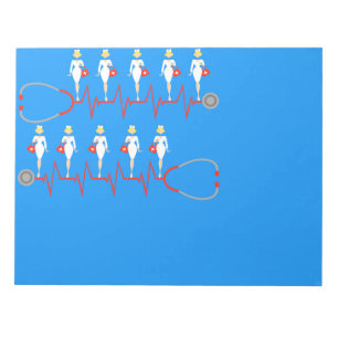 Bloc De Notas Notepad de enfermería retro