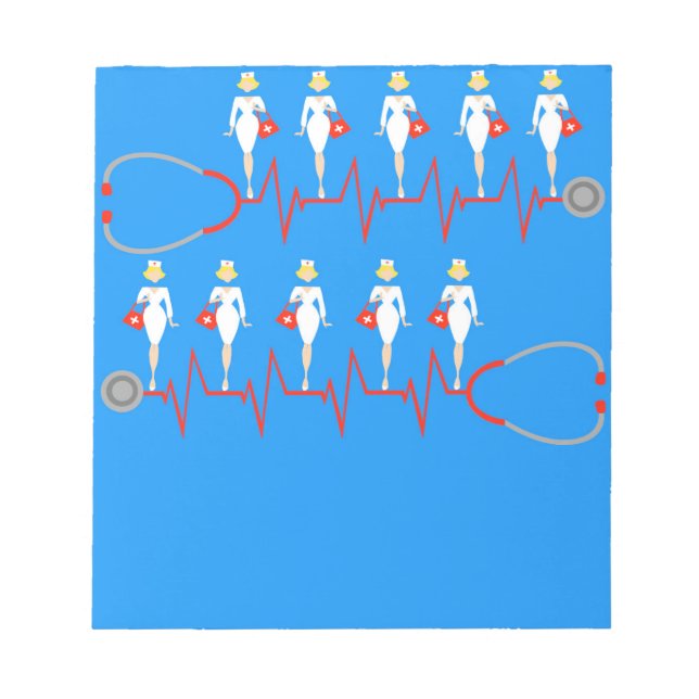 Bloc De Notas Notepad de enfermería retro (Frente)