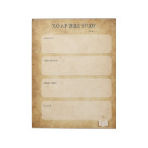 Notepad de estudio de la Biblia SOAP