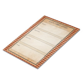 Bloc De Notas Notepad de estudio de la Biblia SOAP