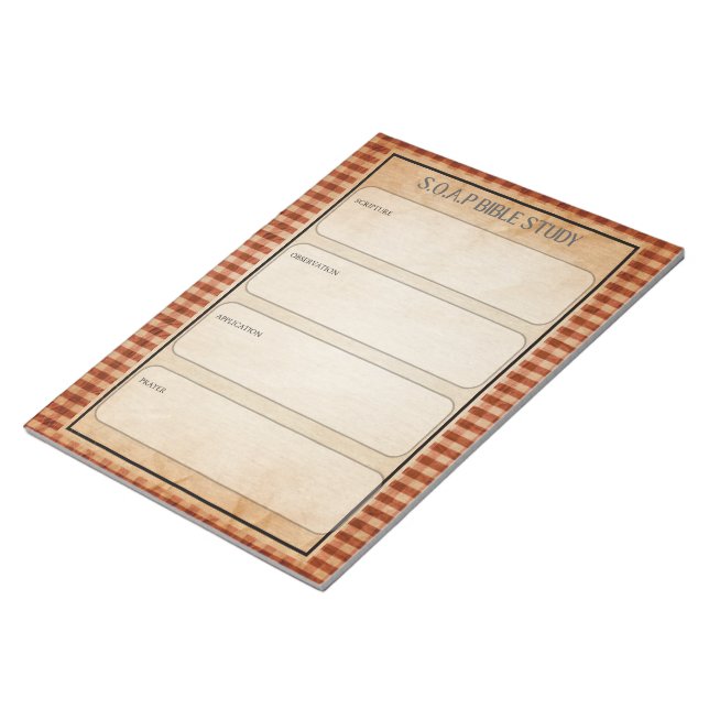 Bloc De Notas Notepad de estudio de la Biblia SOAP (Lado Derecho)