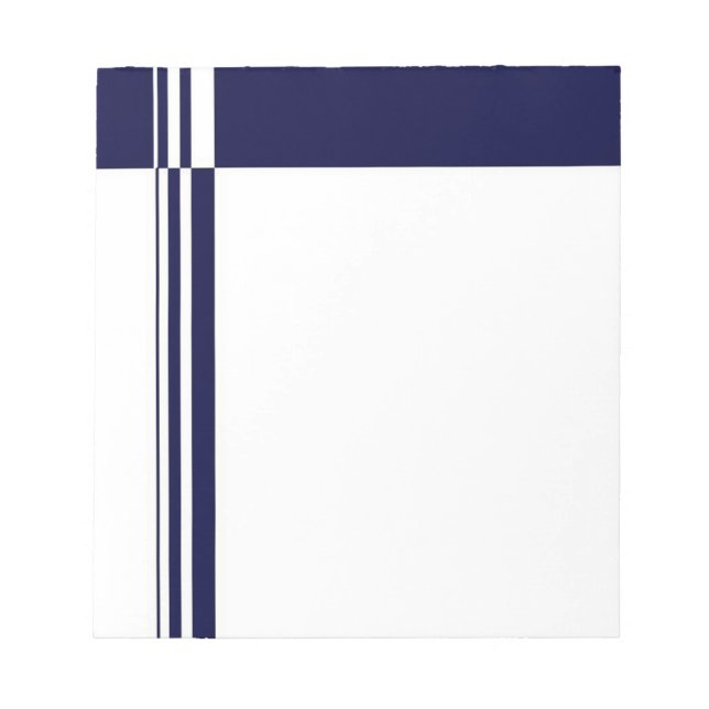 Bloc De Notas Notepad de franjas elegantes (Frente)