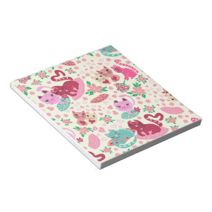Bloc De Notas Notepad de gatos enamorados