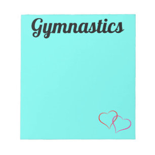 Bloc De Notas Notepad de gimnasia con corazón