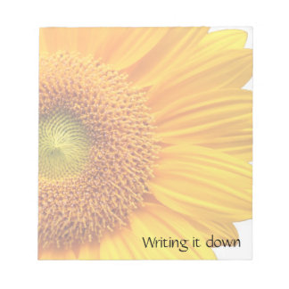 Bloc De Notas Notepad de girasol