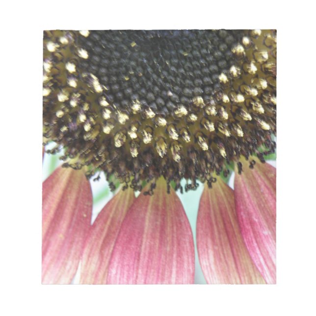Bloc De Notas Notepad de girasol rosado (Frente)