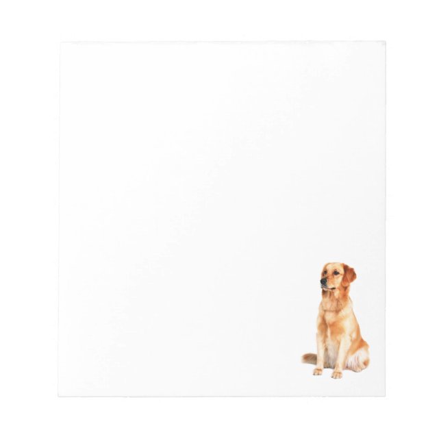 Bloc De Notas Notepad de Golden Retriever (Frente)
