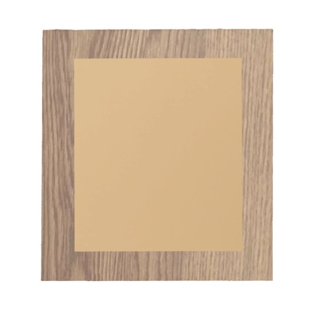 Bloc De Notas Notepad de grano de madera (Frente)