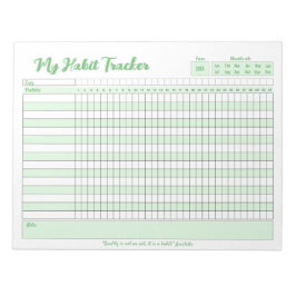 Bloc De Notas Notepad de Habit Tracker completo de Personalizabl