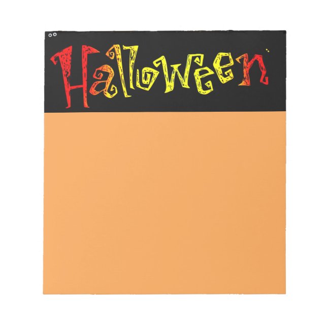 Bloc De Notas Notepad de Halloween (Frente)