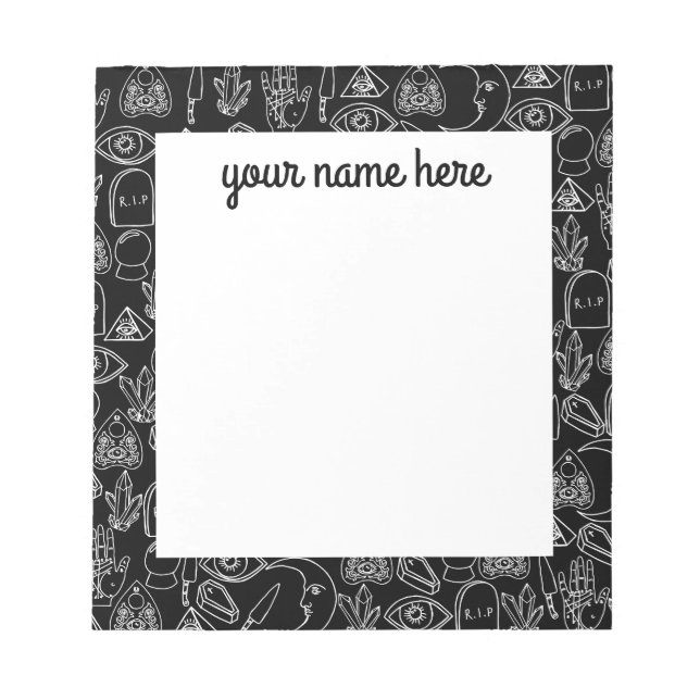 Bloc De Notas Notepad de Halloween personalizado (Frente)