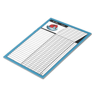 Bloc De Notas Notepad de hojas de grado de profesores de Apple A