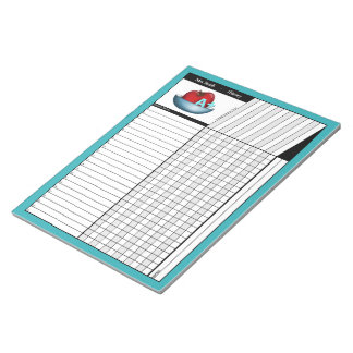 Bloc De Notas Notepad de hojas de grado para profesores Verde az
