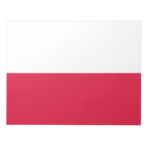 Bloc De Notas Notepad de la bandera polaca (Polonia)