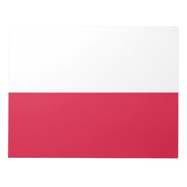 Bloc De Notas Notepad de la bandera polaca (Polonia) (Frente)