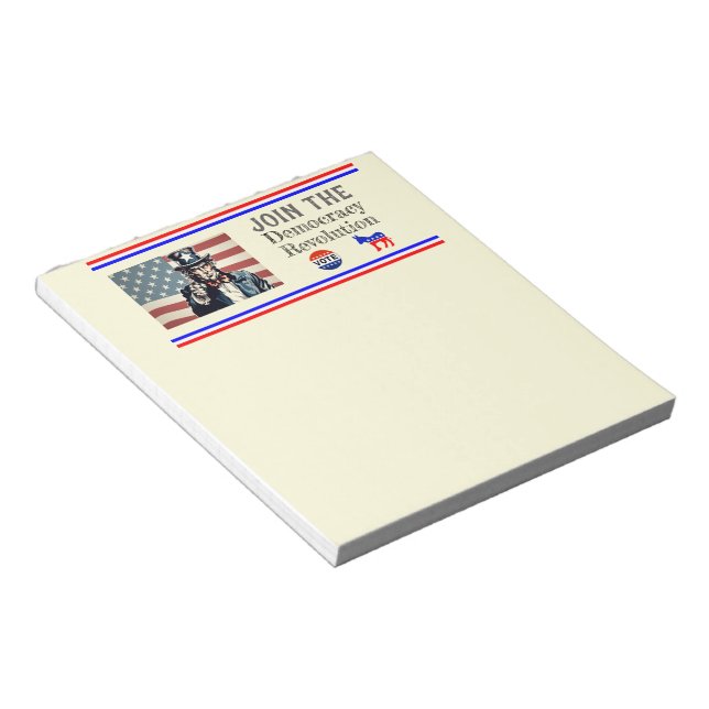 Bloc De Notas Notepad de la Revolución Democrática (Lado Derecho)
