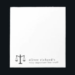 Bloc De Notas Notepad de ley divertida personalizada<br><div class="desc">Notepad de ley divertida personalizada | Importantes elementos de la ley | Regalo de abogado | Regalo de graduación de la Facultad de Derecho</div>