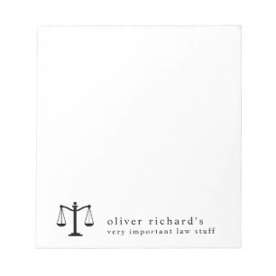 Bloc De Notas Notepad de ley divertida personalizada