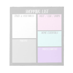 Bloc De Notas Notepad de lista de compras de personalizados