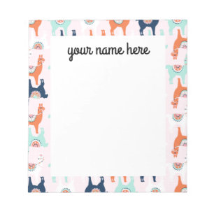 Bloc De Notas Notepad de Llama Personalizada