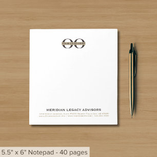 Bloc De Notas Notepad de logotipo de empresa personalizado
