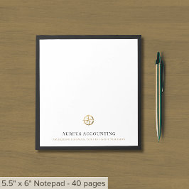 Bloc De Notas Notepad de lujo con logotipo Gold