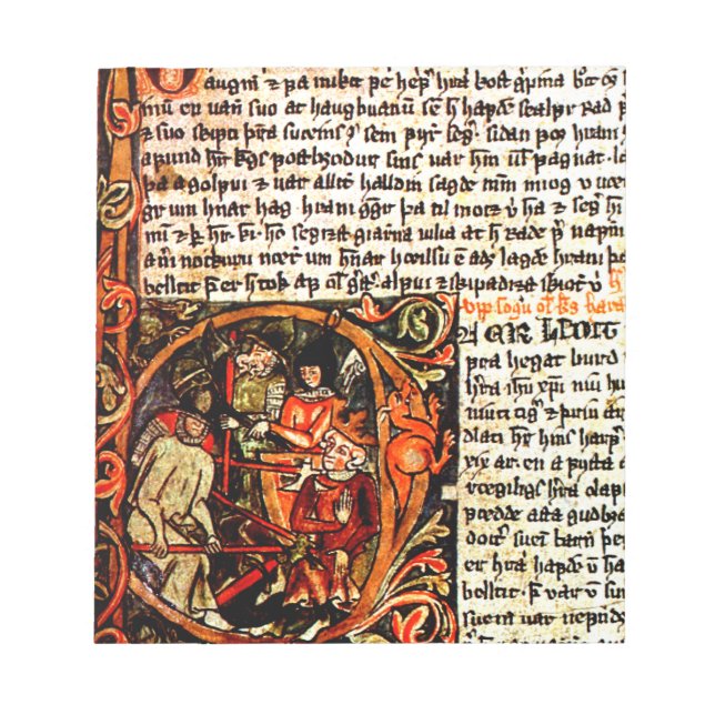 Bloc De Notas Notepad de manuscrito medieval (Frente)