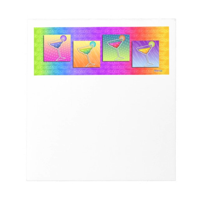 Bloc De Notas NOTEPAD DE MARGARITAS DE Pop Art (Frente)