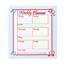 Notepad de Melody Weekly Planner
