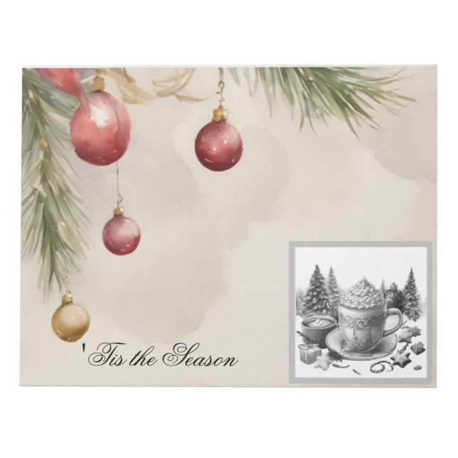 Bloc De Notas Notepad de Navidades Hot Cocoa - Notas acogedoras  (Frente)
