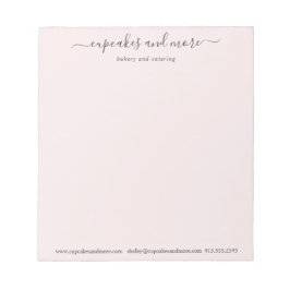 Bloc De Notas Notepad de negocios Minimalista rosa elegante